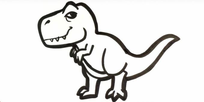 Kako nacrtati Tiranozaur