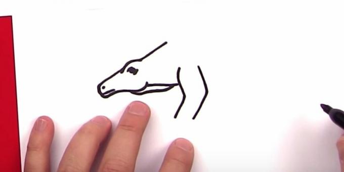 Kako nacrtati stegosaur: dodajte dio šape