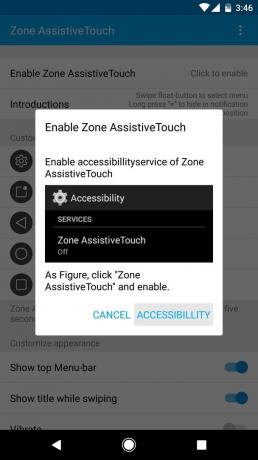 Zona AssistiveTouch: uključivanje dodatak