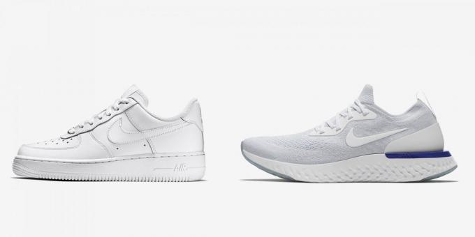 Nove cipele: Nike Air Force 1, Nike Epic reagirati