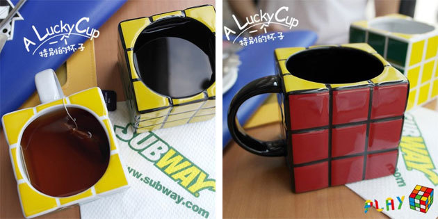 Smiješno krigla: šalice Rubikova kocka