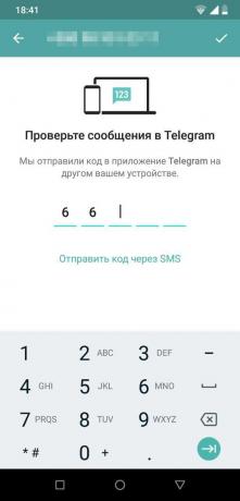 Botovi za telegram iz AiGram primjene: čeka za primanje koda
