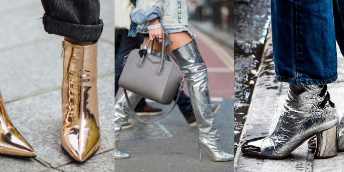Modni cipele jesen-zima 2019-2020 metalik boja