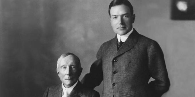 John D. Rockefeller i njegov sin John