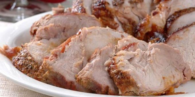 Kako kuhati kuhano svinjsko meso u pećnici s umak od soje i meda