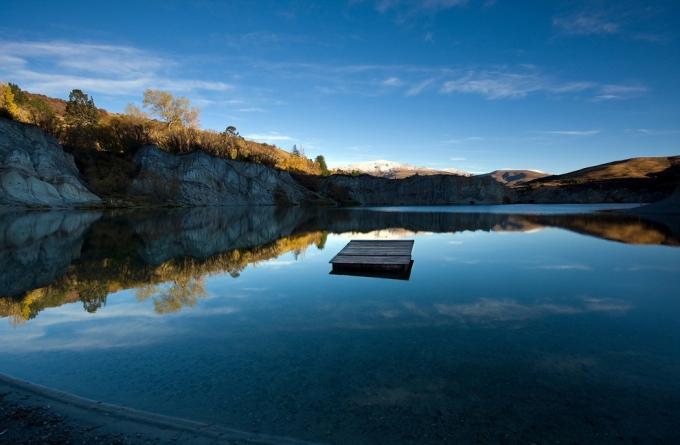 Modro jezero, Novi Zeland