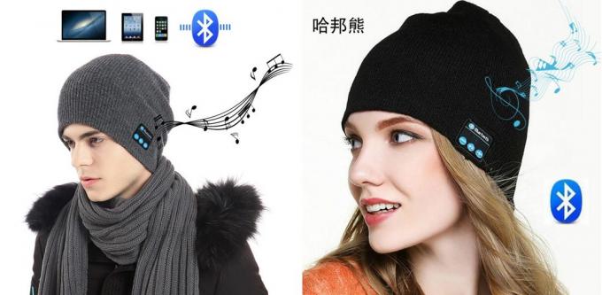 Proizvodi za zimu: šešir s Bluetooth-naglavne slušalice