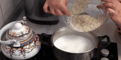 rižina kaša s mlijekom