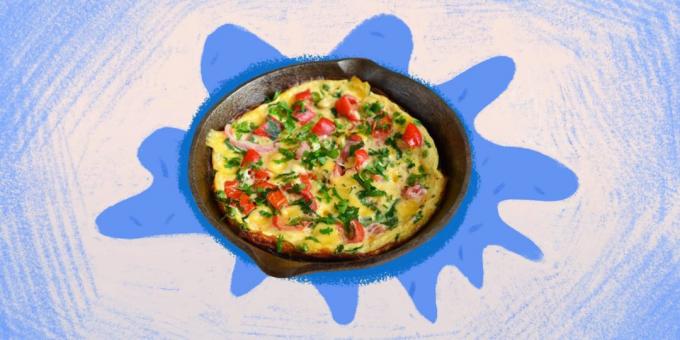 Zdrava hrana: jednostavan omlet s paprikom i bilja