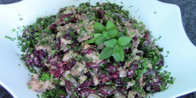 Salata od gljiva i graha