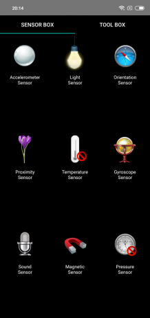 Pregled Xiaomi redmi Napomena 6 Pro: Senzori