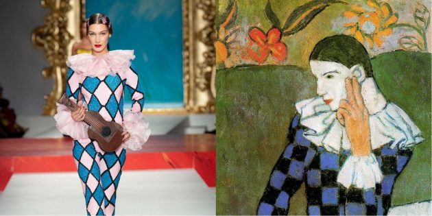Model Moschino i Picasso „Kosi Harlekin”