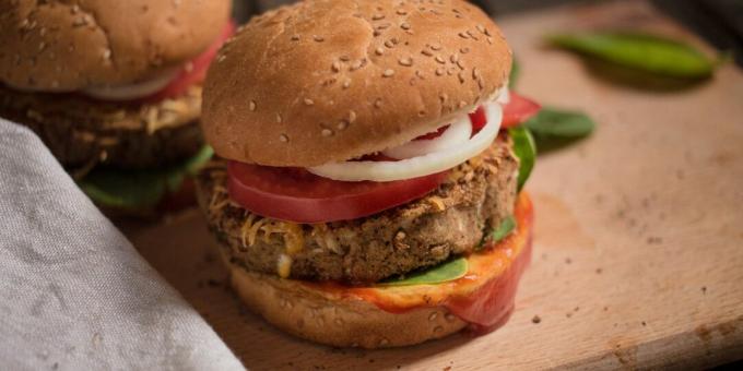 Recept za hamburger bez mesa - grah kotlet