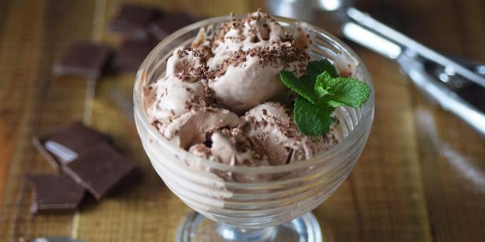 Sladoled od čokolade s kondenzirano mlijeko
