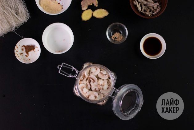 Domaća instant juha: rasporedite sastojke