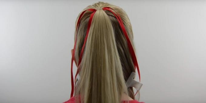 Nove frizure za djevojčice: Razdijelite kosu i kravatu vrpce