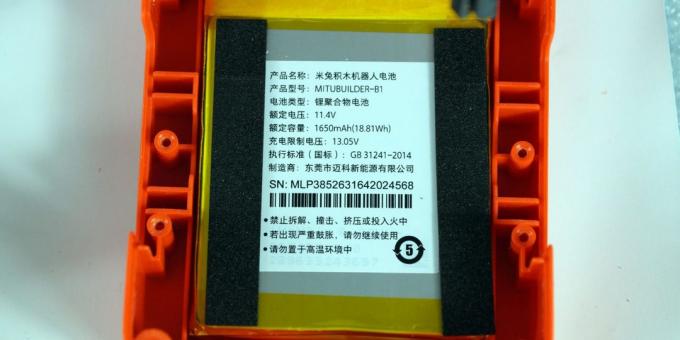 Xiaomi Mitu graditelj DIY: baterija