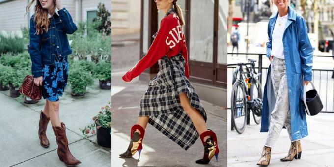 Moda cipele jesen i zimu 2019-2020 u kauboj stilu