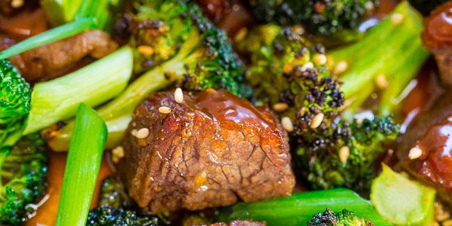 Kako kuhati meso u pećnici: govedina sa brokulom u sojin umak s medom i đumbirom