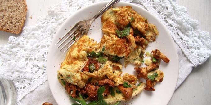 Pržene lisičke s omlet