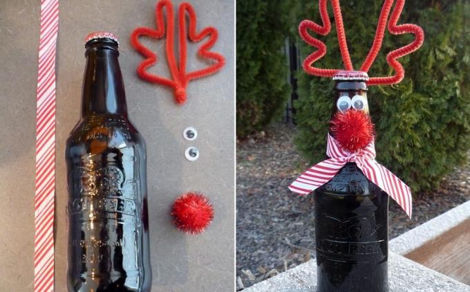 Kako napraviti dar za Novu godinu sa svojim rukama: Rudolph & Co.