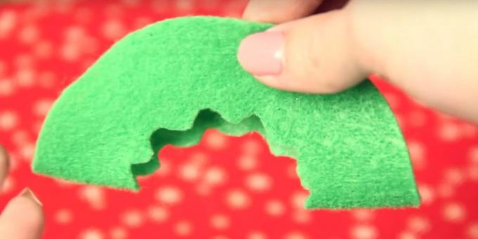 Božićni igračke sa svojim vlastitim rukama: napraviti uzorak na jednom komadu