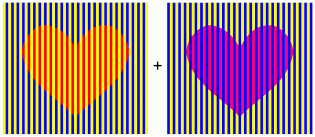 optička iluzija: srce