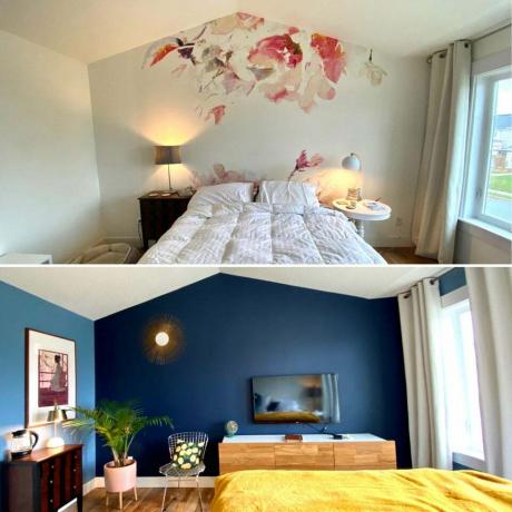 obnova spavaće sobe prije i poslije