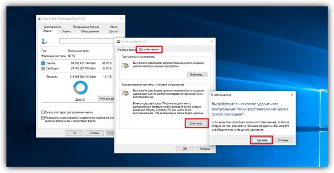 Kako očistiti disk na Windows: izbrisati privremene datoteke akumulirane od strane programa sustava