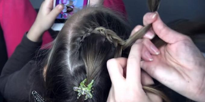 Nove frizure za djevojčice: pletenica šiljak