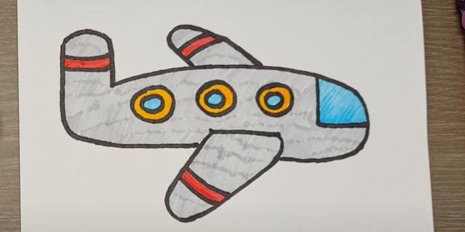 Kako crtati avion: crtanje aviona flomasterima