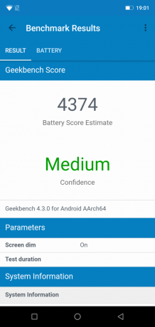 Ulefone Oklop 5: GeekBench baterije