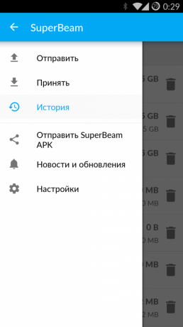Kako za prijenos velikih datoteka s SuperBeam za Android