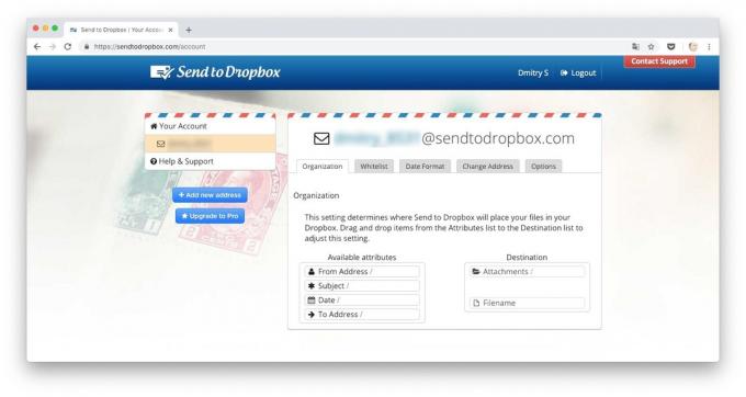 Načina za preuzimanje datoteka na Dropbox: slanje datoteka na Dropbox putem e-maila