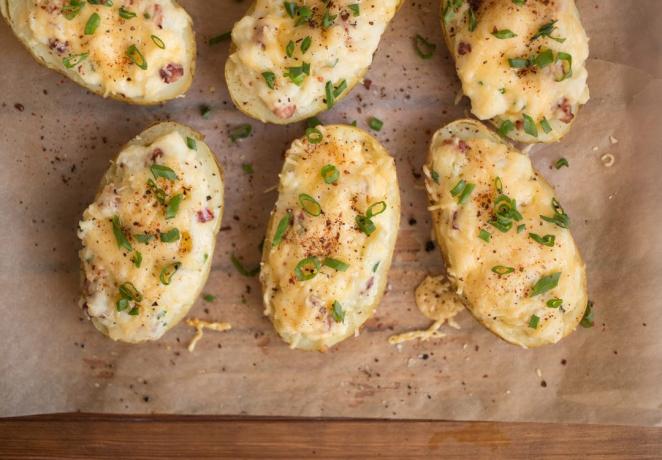 Punjene krumpira: pečeni krumpir