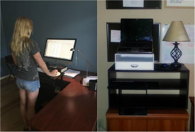 Lijevo - Workstation Samantha Gluck, na desnoj strani - na radnom mjestu Jennifer Mattern 