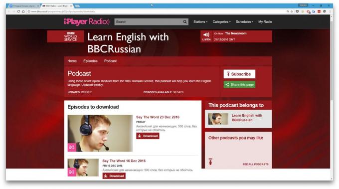 Podcasts za učenje engleskog jezika: Naučite engleski s BBCRussian