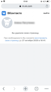 Kako vratiti stranicu VKontakte ili pristup njoj