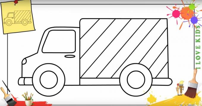Kako nacrtati kamion