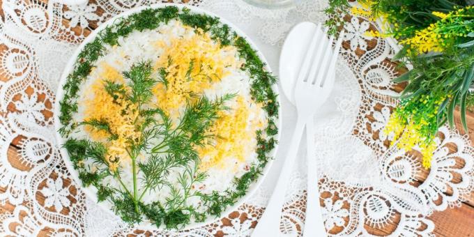 Mimoza salata sa rižom
