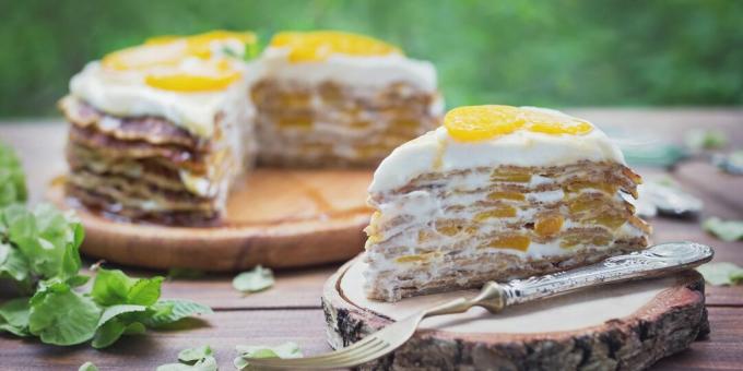 Palačinka PP-torta sa kremom od sira i skute