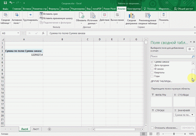 Sažetak tablica u Microsoft Excelu