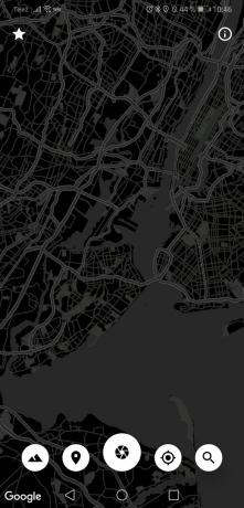 Cartogram - pozadina za Android na Google kartama na temelju