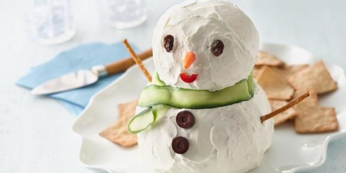Božić jela: Predjelo „Sir snjegović”