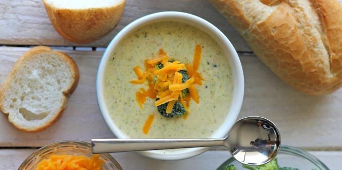 Sir krema od brokule juha: jednostavan recept