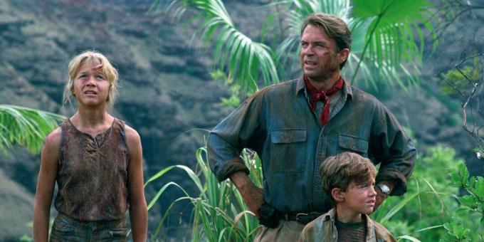 Scena iz filma o džungli "Jurassic Park"