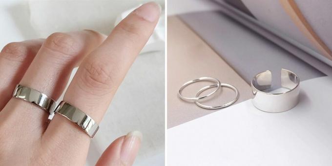 Moderan nakit: široki prsten