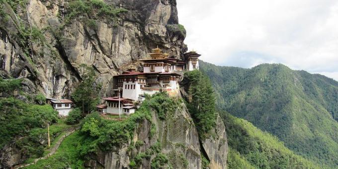Azijski teritorija svjesno privlači turiste samostan Paro Taktsang, Butan
