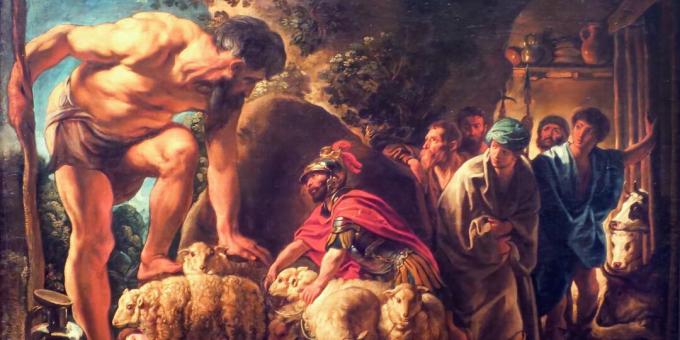 Polifemovi i Odisejevi drugovi zaključani u pećini