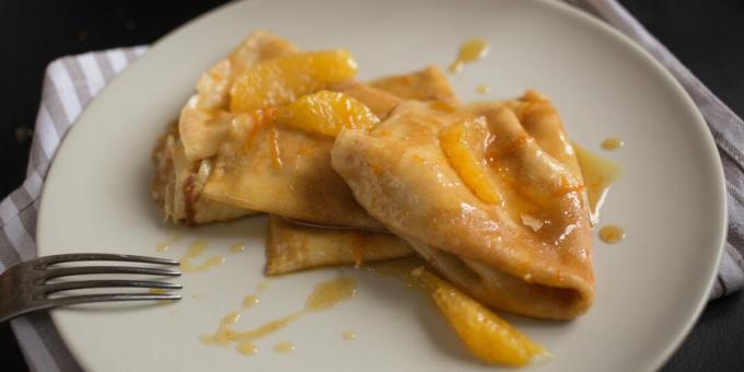 Klasične francuske palačinke u sirupu od naranče